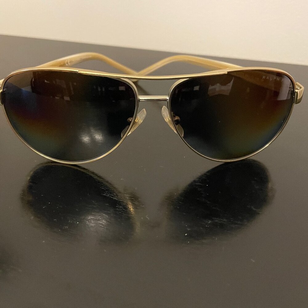 Ralph Lauren Gold Aviator Sunglasses ☀️